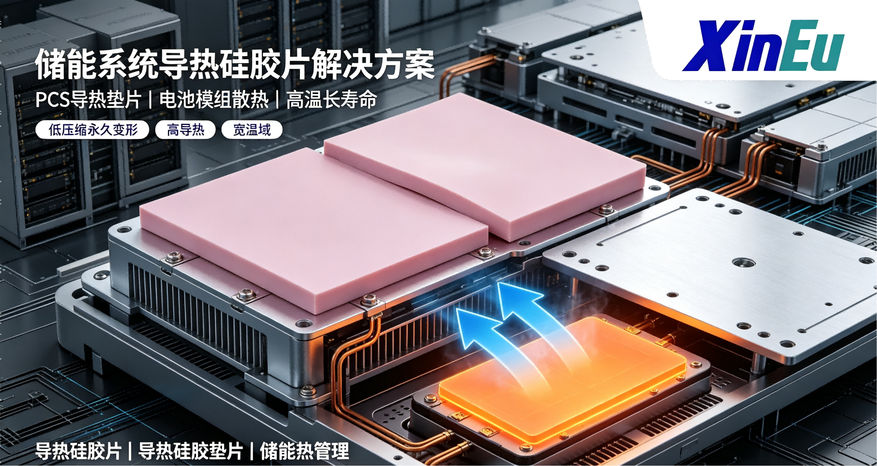 储能系统导热硅胶片解决方案