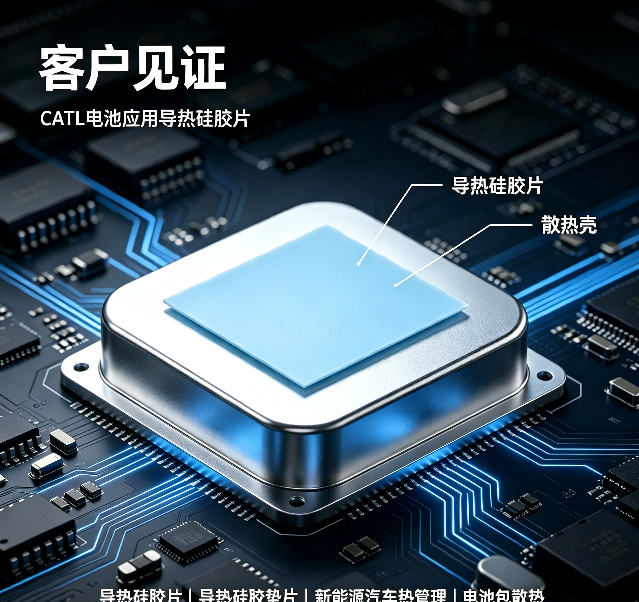 CATL 电池应用导热硅胶片